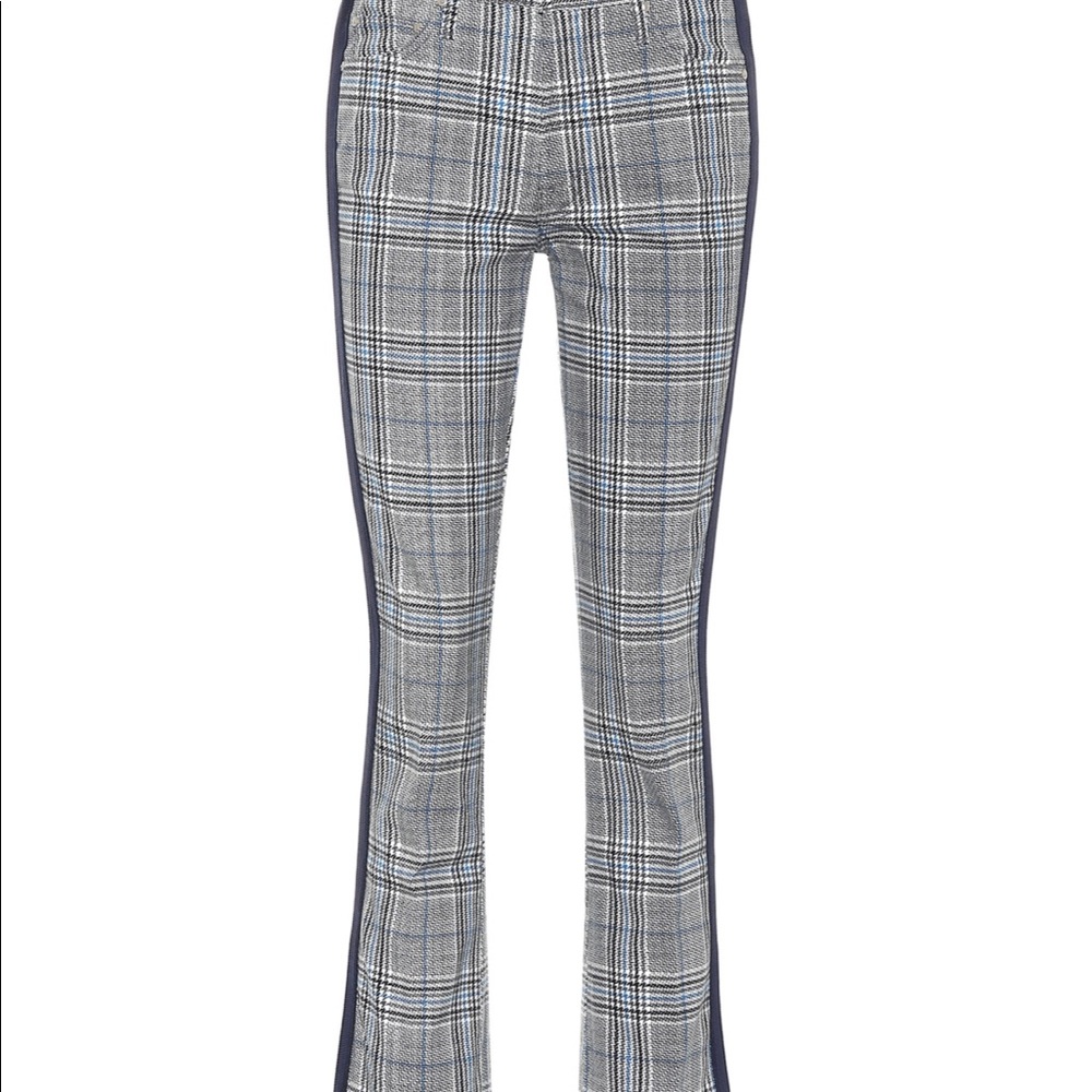 Mother Insider Plaid Ankle Jeans - 24